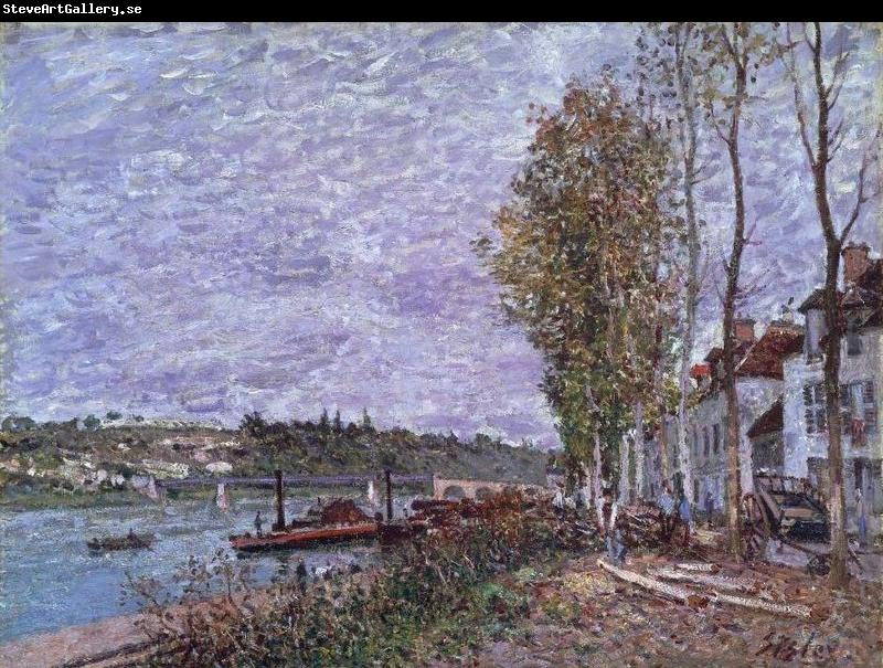 Alfred Sisley Overcast Day at Saint-Mammes
